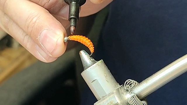 Простая мушка, мормышка на хариуса и ленка. nymph skin, caddis pupa