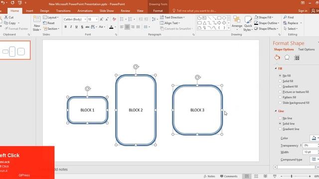 Draw a Block Diagram in Microsoft PowerPoint 2016