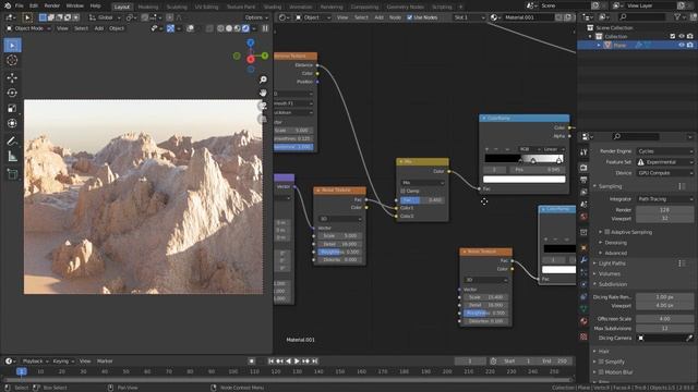 Como crear Paisajes en BLENDER con Texturas Procedimentales
