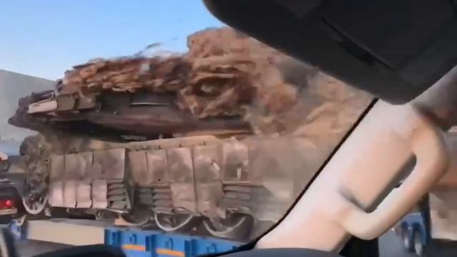 Подбитый танк Abrams