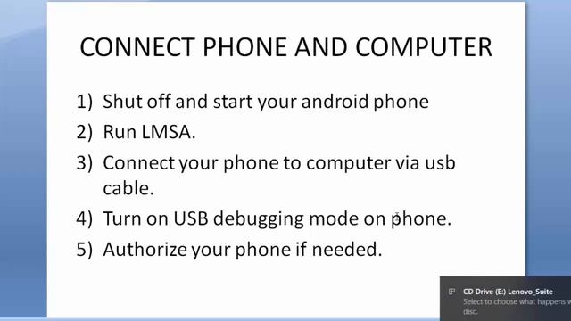 Use LMSA to update OS for Lenovo Phone