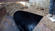 1,000 Gallon Oil Tank Removal Underground, Under Deck