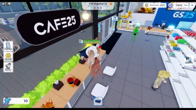 NAILAH RAFIFAH KERJA DI KOREA SEBAGAI PEGAWAI MINIMARKET GS25 -  ROBLOX INDONESIA