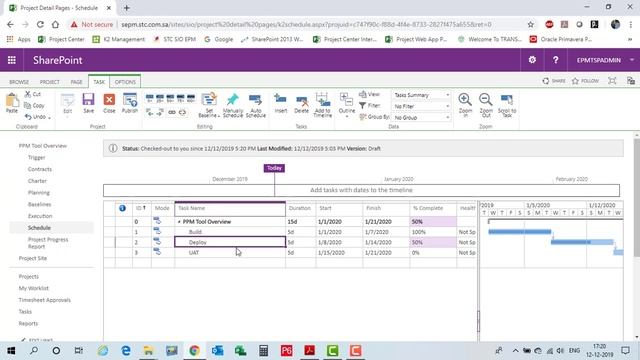 PPM Execution with PPT