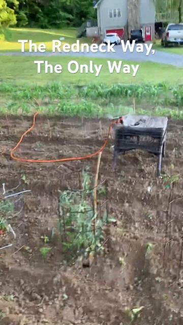 The Garden Sprinkler #redneck #gardening #farming