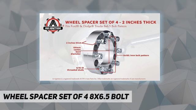 Wheel Spacer Set of 4 8x6.5 Bolt - Review 2023