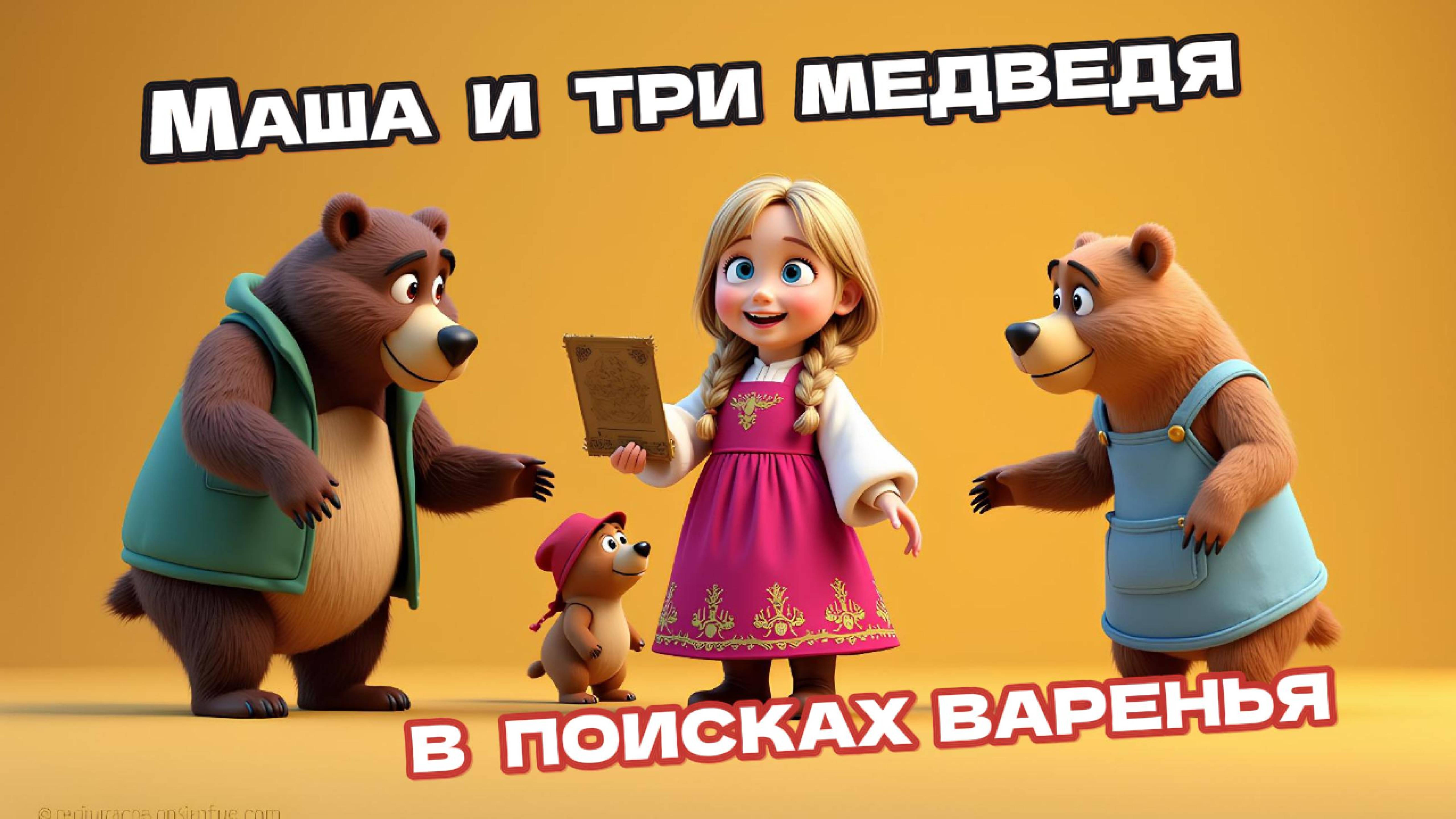 Три медведя и Маша: мультфильм для детей 👩🐻