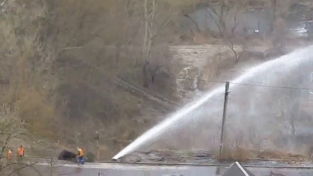 Прорив труби в Житомирі ПОВНА ВЕРСІЯ (01.04.2014)