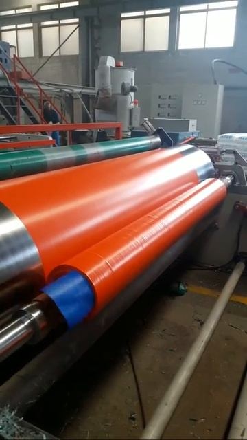 Workshop of our our factory,lamination machine of PE Tarpaulin