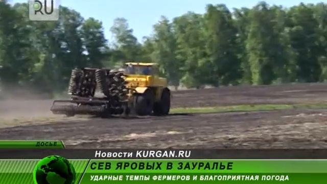 Посевной в Зауралье помогает даже погода