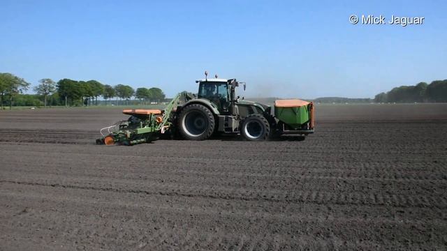 Fendt 724 vario & Asterix EDX 9000 FC - Loonw. Vanhove - mais zaaien