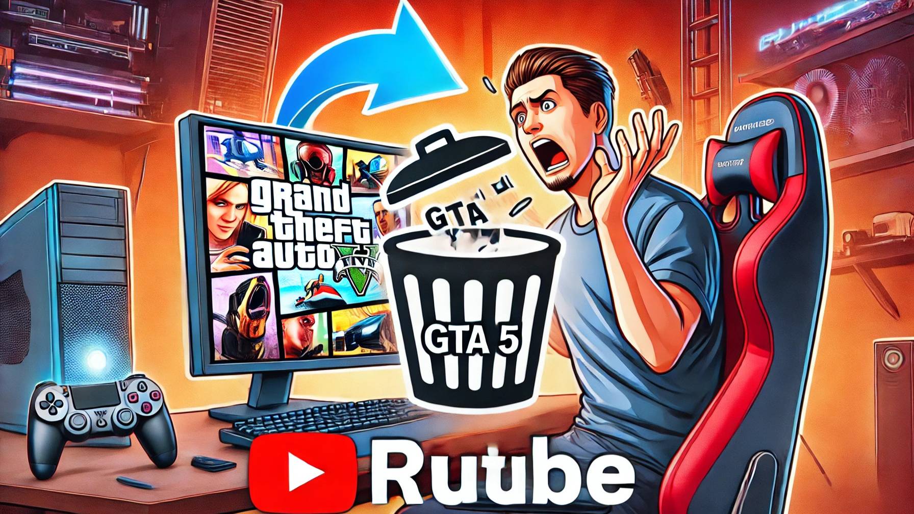 Как удалить GTA 5 ГТА 5