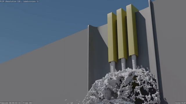 Blender FLIP Fluid Add-on simulation