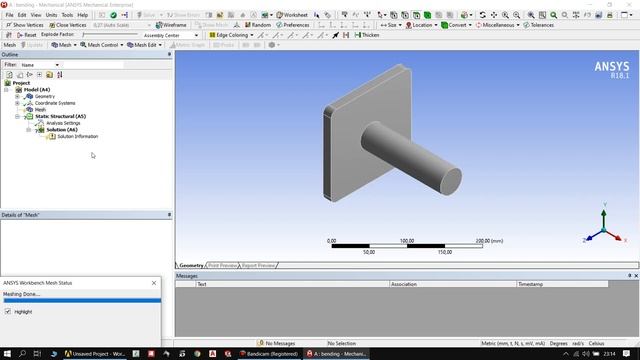 Ansys - Bending Analysis in 4 Minutes (Kirişlerde Eğilme Analizi)