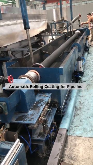 Automatic roto-lining coating production for pipeline, internal and external PE polyethylene coatin