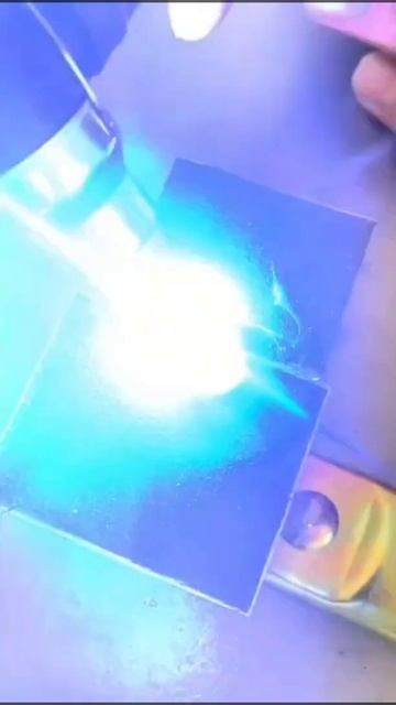 Effect of cold welding machine on welding painted aluminum alloy
