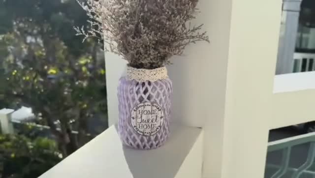 Цветы своими руками из мусорного пакета и проволоки 💜💜💜