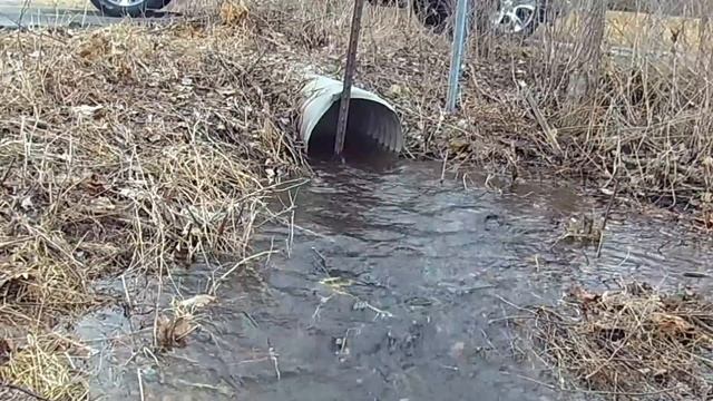 Unclogging A Drain / Culvert With FIRE!  No Mercy!!