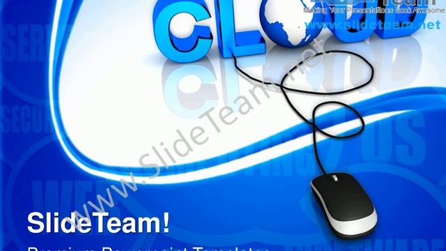 Cloud With Computer Mouse PowerPoint Templates ppt Themes 1012 Slides Backgrounds