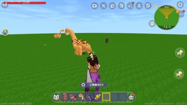 Todos los dinosaurios y armas en mini world