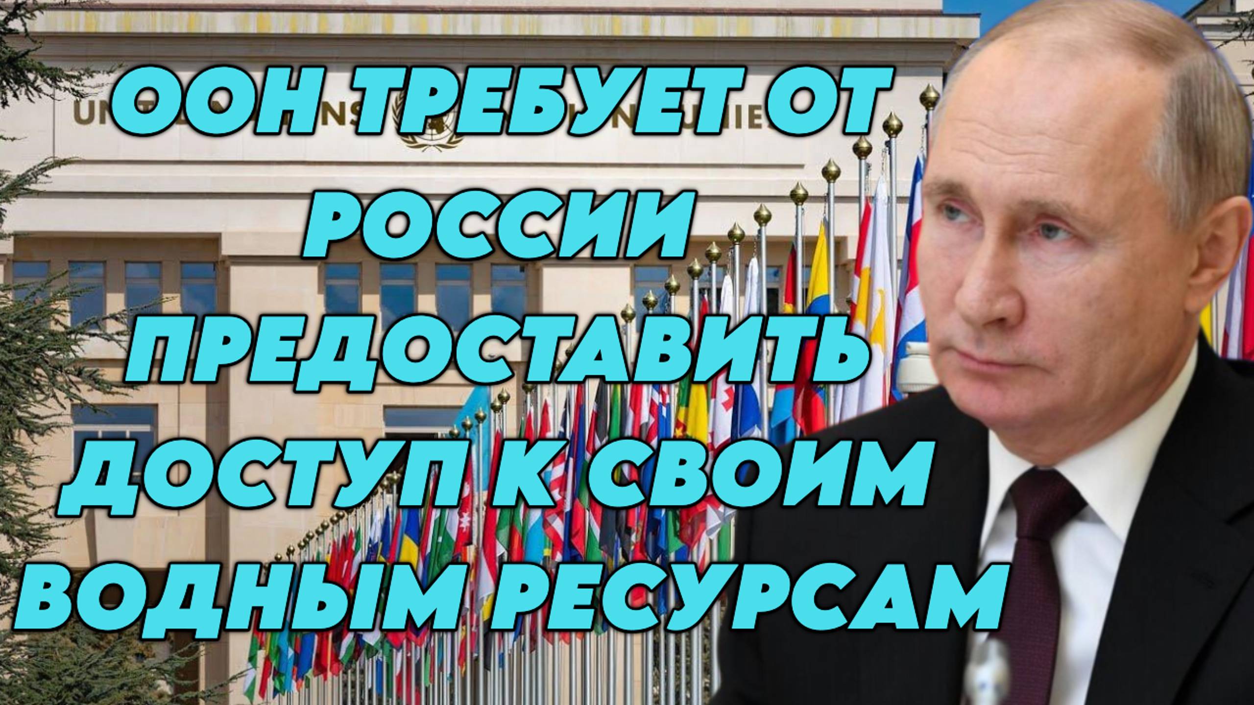 ООН требует от России предоставить доступ к своим водным ресурсам