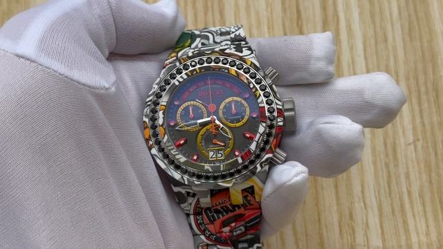 Invicta 32252 Subaqua Reserve 52 mm. Graffiti HydroPlated 500 MT Swiss