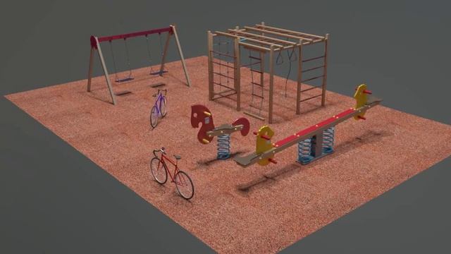 3D Play Ground Model Blender - Free Online Games