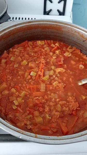 суп из красной чечевицы.