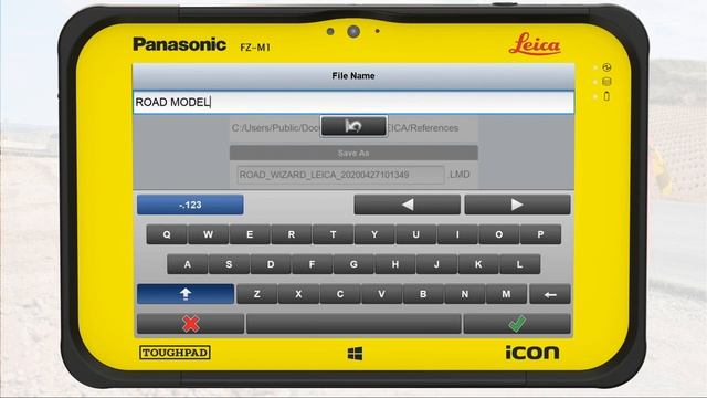 LEICA ICON//How to create roads using the Road Wizard