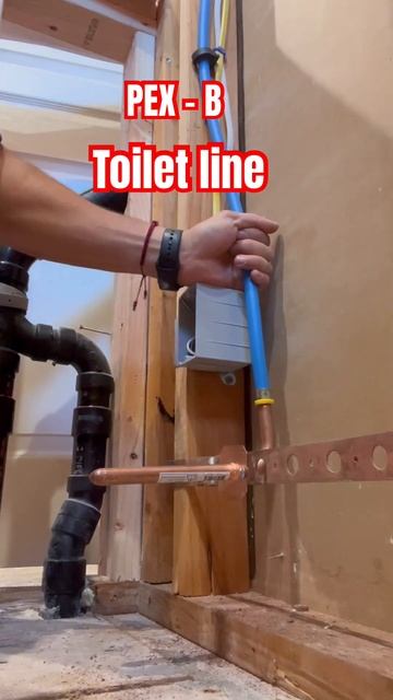 Pex-B #diy #plumbing #homeimprovement #viral #homerepair #toilet #plumbers #construction #tool