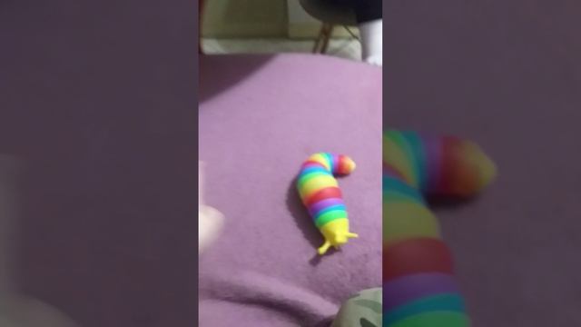 Игрушка трещотка дельфин и слизняк/Распаковал и соединил слизня и дельфина