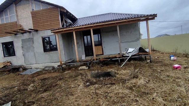 баня из арбалита своими руками.по эконом технологии