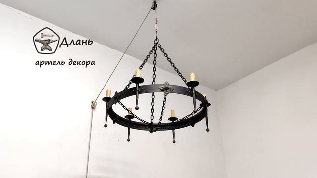 Кованая люстра "Готика 6"