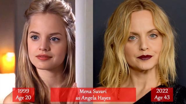 American Beauty the Cast from 1999 to 2022 - Then and now