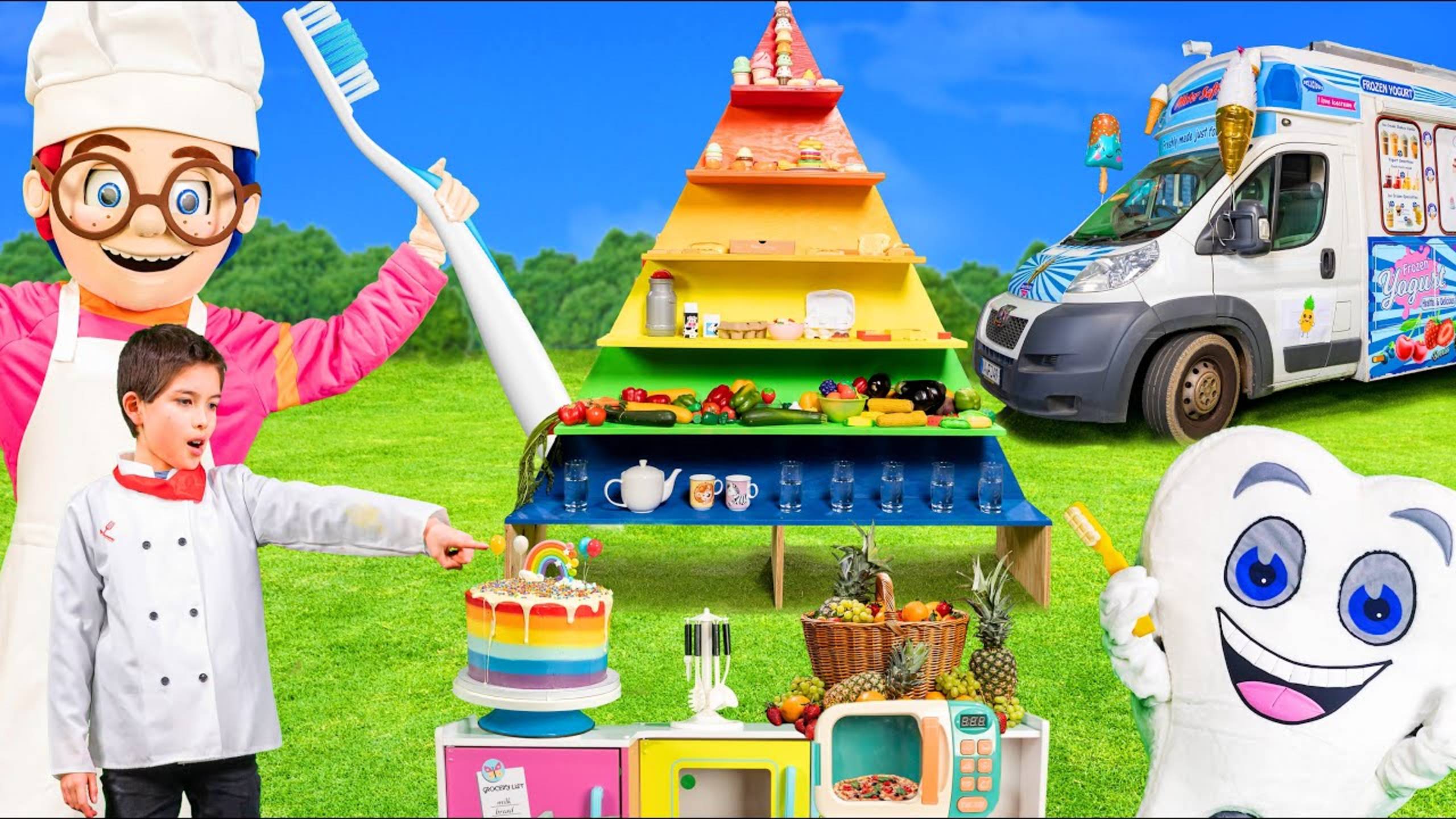 Дети питаются здоровой пищей, заботятся о своих зубах и многом другом! 🦷🥦