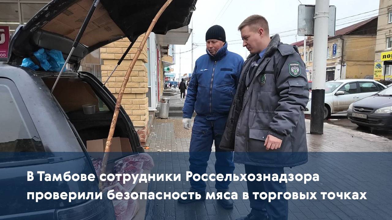 В Тамбове сотрудники Россельхознадзора проверили безопасность мяса в торговых точках