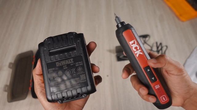 unboxing obeng baterai DCK KDPL04-5 CORDLESS SCREWDRIVER vs INGCO CSDLI0403