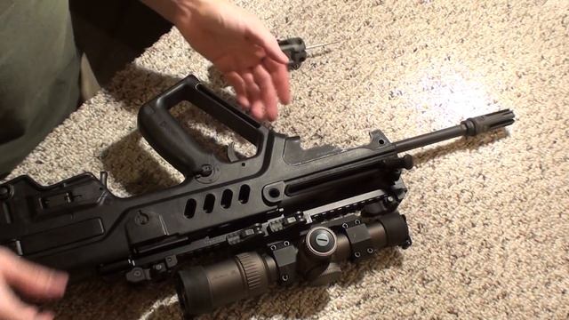 How to Disassemble a Tavor TAR21: Field Strip, bolt, barrel, optics, and hand-guard HD Part 1 of 3