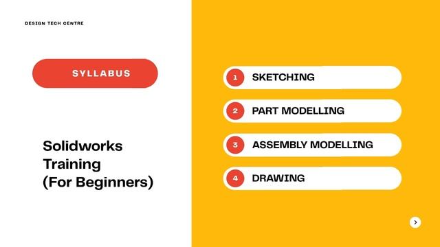 Solidworks Training Program (Hindi) - A Complete Guide for Beginners | Design Tech Centre
