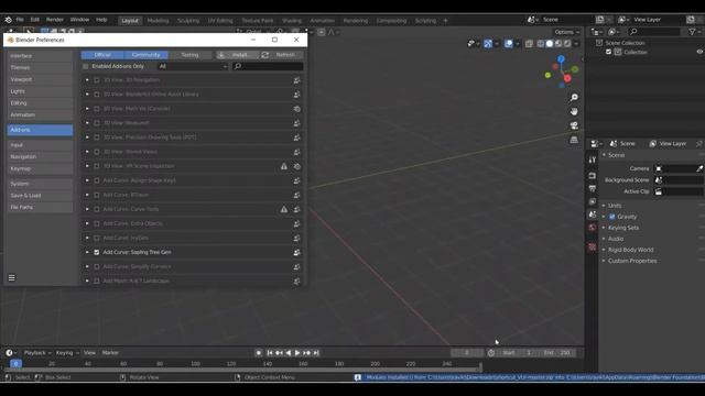 Blender 2.8 screencast keys Addon VUR | Blender keys pressing addon VUR