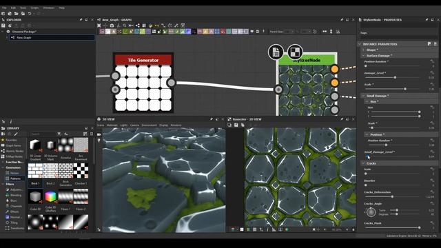 Substance Designer Tutorial #3 - Showing How To Work With Stylized Generator Node