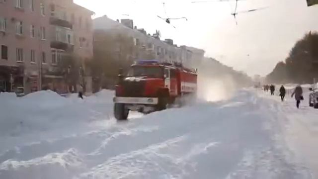 Снежный Ураган в Комсомольске 2 Декабря 2014