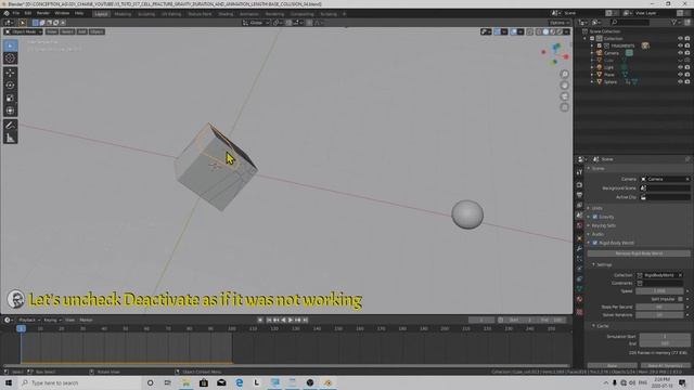 Blender 2.83+ Cell Fracture 3 - Gravity , Cell Fracture Duration And Animation