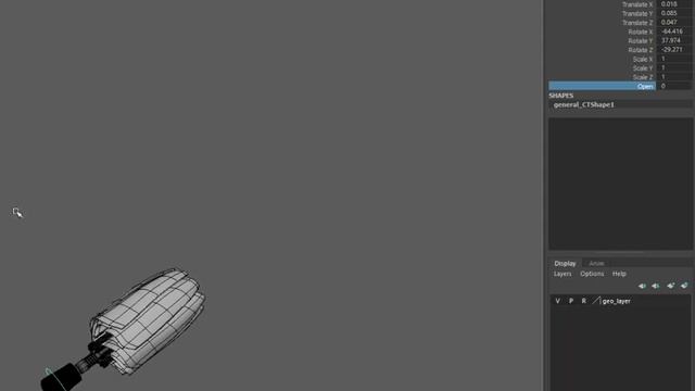 umbrella rigged in maya