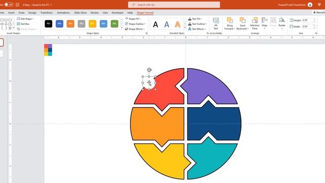 64.Infographic PowerPoint - 6 Step Circular Line Presentation | PPT download