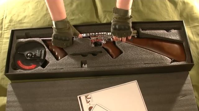 Распаковка Thompson m1928 King Arms (Airsoft. Страйкбол)