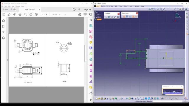 CATIA V5 Assembly of Crane Hook Assembly | Tutorial for Beginners | Hook Anchor| CS CAD TECHNOLOGIE