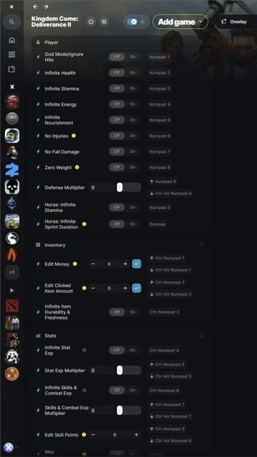 Kingdom Come: Deliverance 2 Trainer +47 Mods (Ignore Hits, Infinite Stamina, Zero Weight & 45 More)