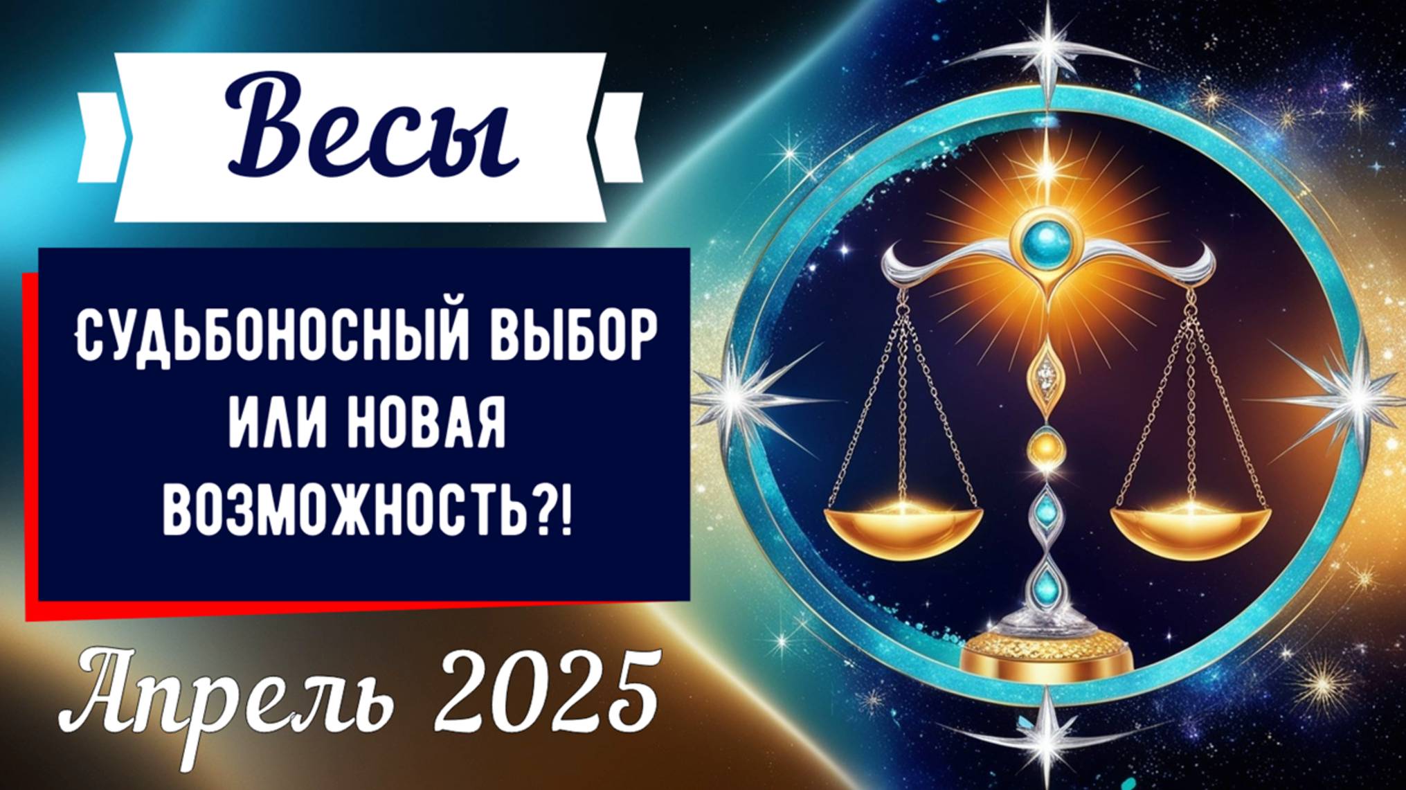 ⚖️Весы, апрель 2025: Баланс или судьбоносный выбор?!