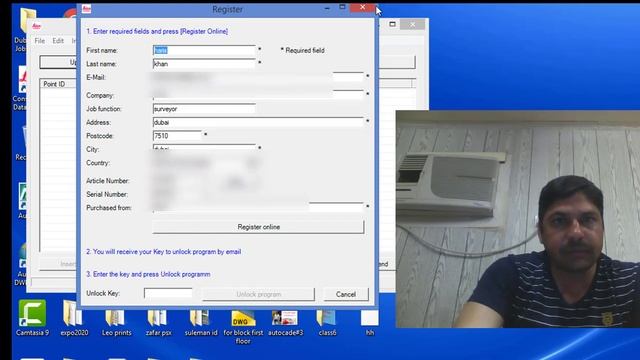 Leica  -- Importing Data (pta files) (point files) =haris khan